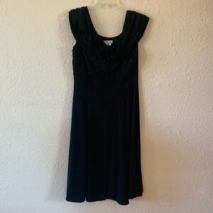 Black Dress with Flower